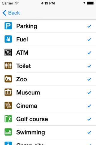 Leisuremap Turkey, Camping, Golf, Swimming, Car parks, and more screenshot 4