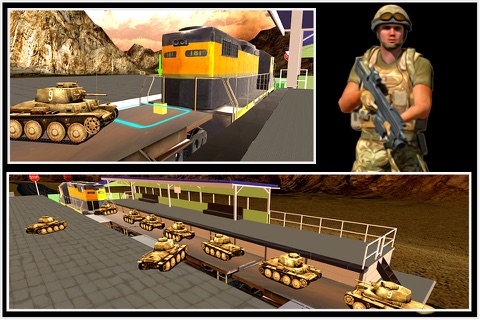 Military Tank Transport Train screenshot 4