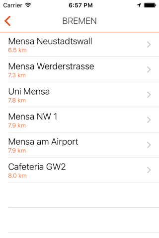 Mensen - Speisepläne vieler deutscher Mensen und Cafeterien screenshot 4