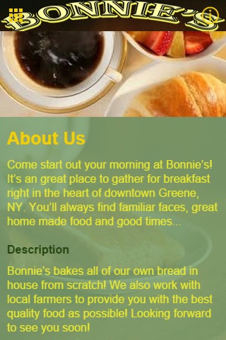 Bonnie's For Breakfast & Lunch screenshot 2