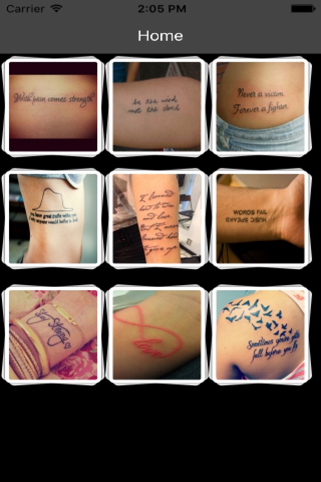 Tattoo Quotes screenshot 2