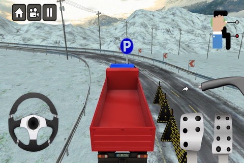 Euro Truck 4x4 Snow Hill Climb screenshot 2