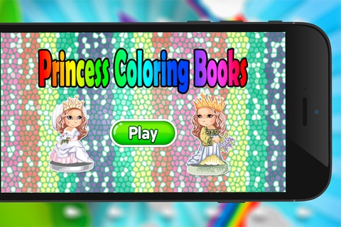 プリンセスぬりえ - アメージングドロー塗料や色のゲームHDのおすすめ画像1