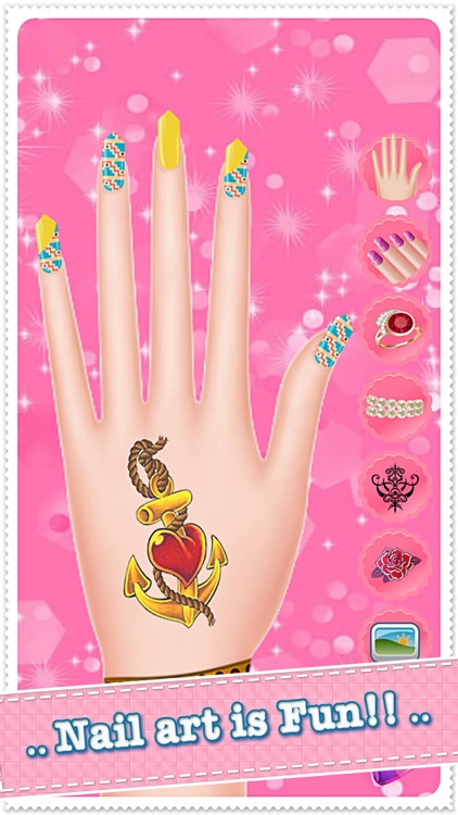Nail Salon Spa - dress up and makeover games play free tattoo & makeup girls