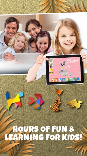 Kids Learning Puzzles: Safari Animal, K12 Tangram(圖5)-速報App