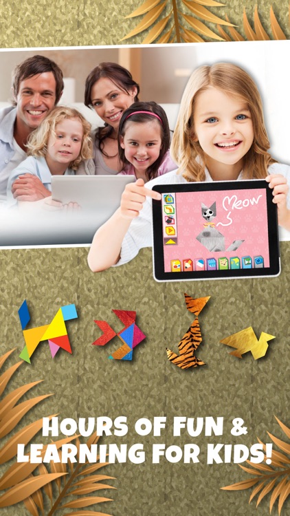 Kids Learning Puzzles: Safari Animal, K12 Tangram screenshot-4