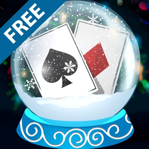 Solitaire Christmas. Match 2 Cards Free. Card Game Icon