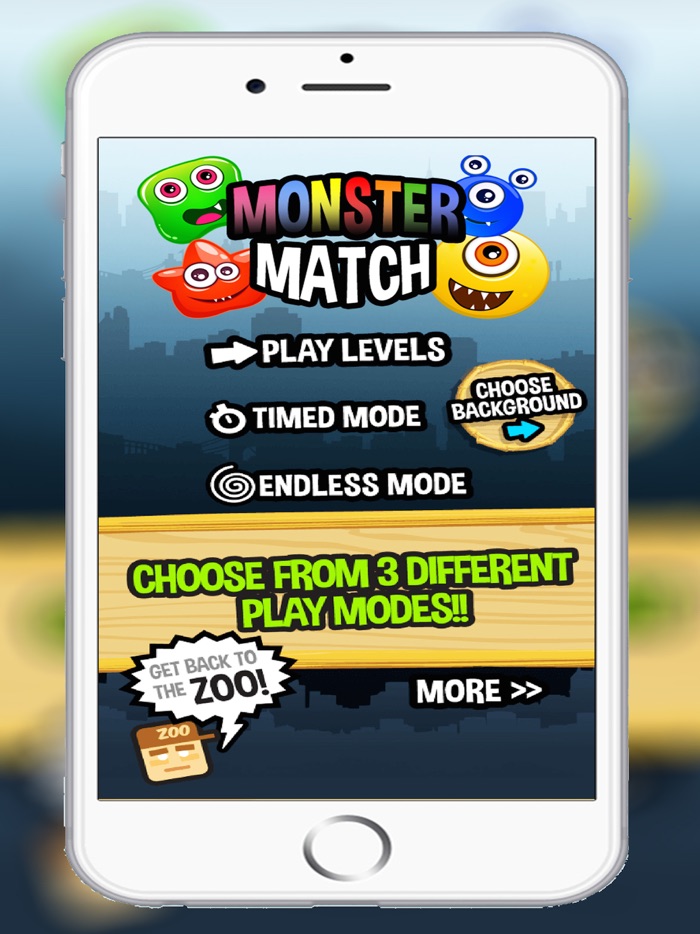 Monster Match 3 Puzzle Game Free - Cute Monsters Evolution Fighting Jam