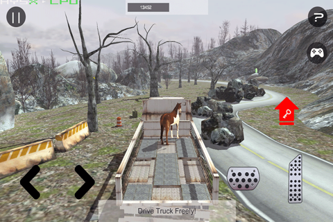 Crazy Pet Horse Truck Drive : Free Play Animal Transport Game screenshot 2