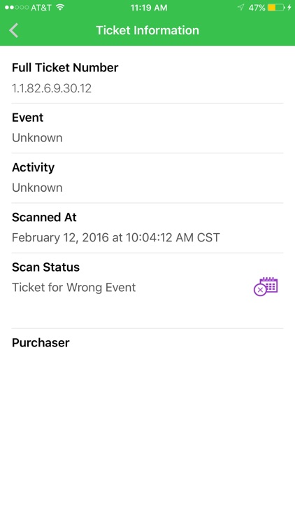 Event Elf Ticket Scanner