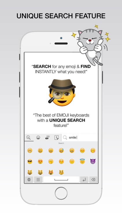 Emoji Search Keyboard - Find new emojis & emoticons, fun cute Stickers and Art Combos