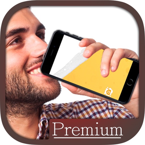 Drink beer simulator photo camera - Premium icon