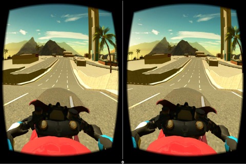 VR Motorbike Simulator : VR Game for Google Cardboard screenshot 4