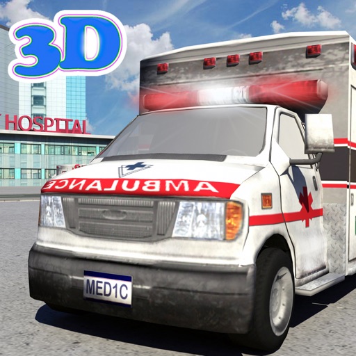 Ambulance Driver 3D Simulator Parking Icon
