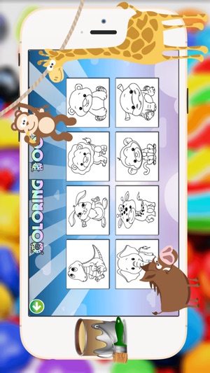 小動物著色書 - 都在1可愛的動物平局，油漆和彩頁遊戲的孩子(圖3)-速報App