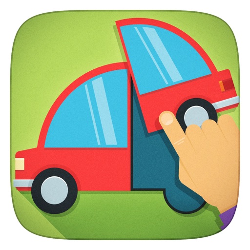 Kids Cars, Vehicles and Trucks Puzzle Game for Toddlers and Baby Boys to look, listen and learn