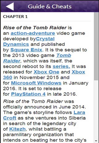 PRO - Rise of the Tomb Raider Game Version Guide screenshot 2