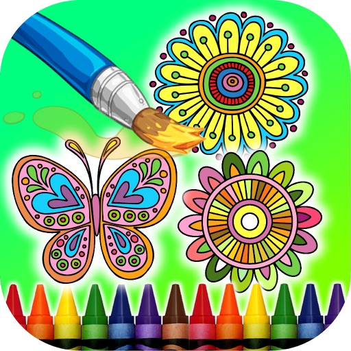 Coloring Book Mandalas icon