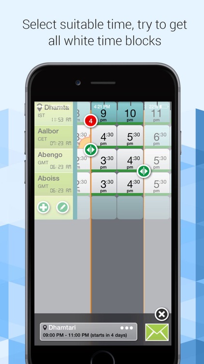Easy meeting planner across time zones-TimePal PRO