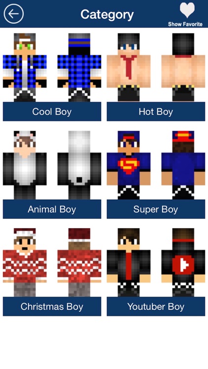 Free Boy Skins for Minecraft PE