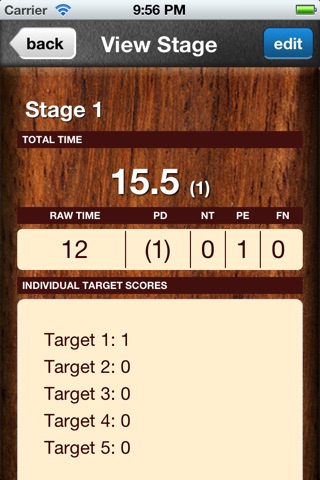 IDPA Score screenshot 3