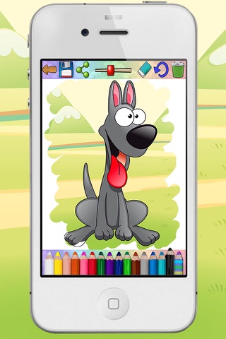 Coloring book paint dogs puppies educational games children - Premium screenshot 2