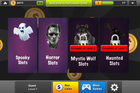 Haunted Halloween Slots - Win Big Bonus Cash and Coin Payouts screenshot 4