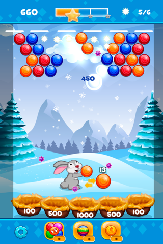 Bunny Bubble:Sweet Valentine's Day 214 screenshot 4