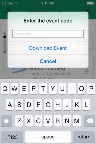 CCPA Event App screenshot 2