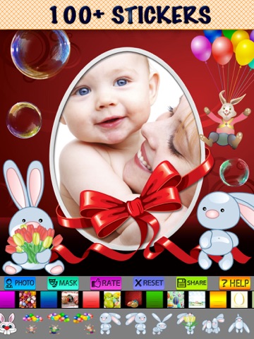 Happy Easter Picture Frames and Stickersのおすすめ画像1