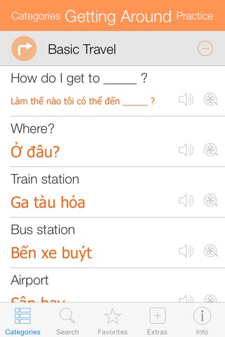 Vietnamese Video Dictionary - Translate, Learn and Speak with Video Phrasebook screenshot 2