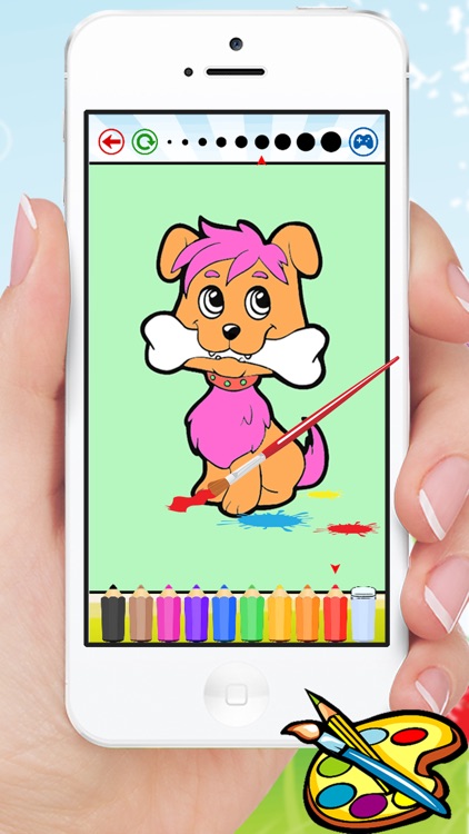 Animal Dog Cat & Rat Coloring Book - Drawing for Kids Games screenshot-3