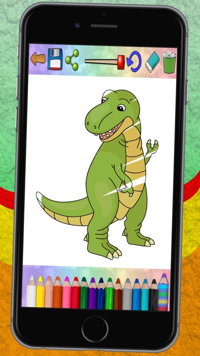 How to cancel & delete Connect dots and paint dinosaurs - dinos coloring book for kids from iphone & ipad 2