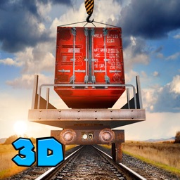 Cargo Crane Simulator 3D: Train Station Full