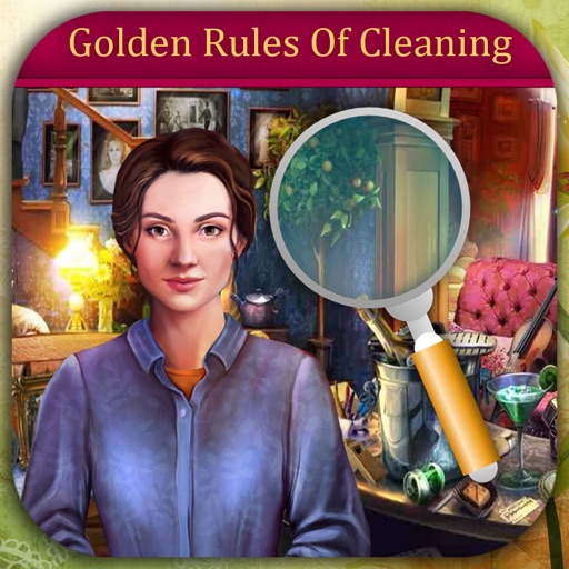 Hidden Objects Of A Golden Rules Of Cleaning Icon