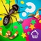 * Answer questions and play 16 mini-games to help your bug advance to the finish line