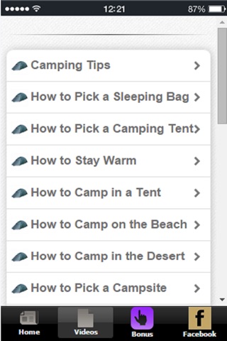 Camping Tips - Your Guide to Camping and the Outdoors screenshot 2