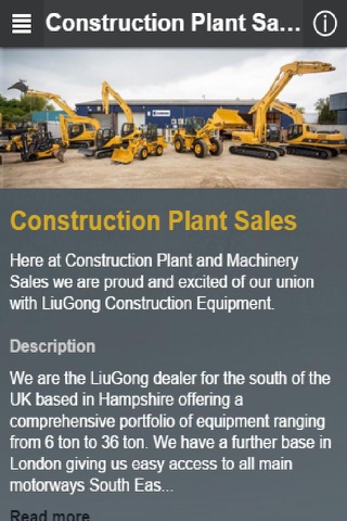 Construction Plant Sales screenshot 2