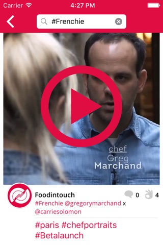 Food in touch screenshot 2