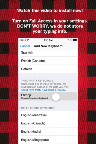 Ehmoji Canadian Keyboard screenshot 3