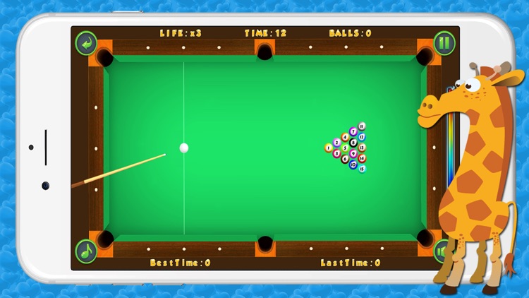 Pool Billiards Challenge Game for Kids