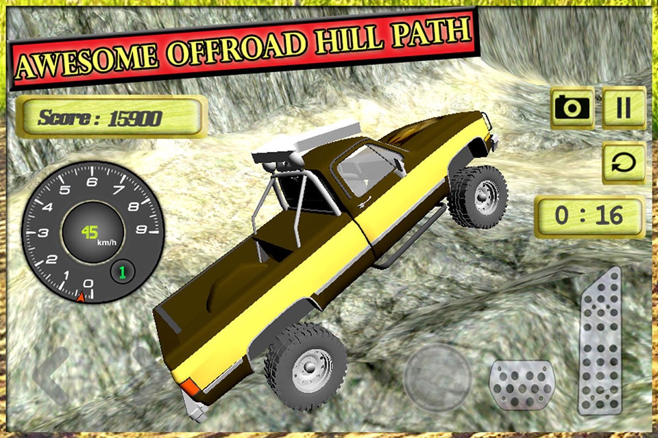 Offroad 2016 Hill Driving Adventure: Extreme Truck Driving, Speed Racing Simulator for Pro Racers screenshot 3