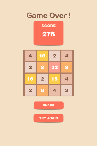 2048 - The Most Popular Number Puzzle Game screenshot 2