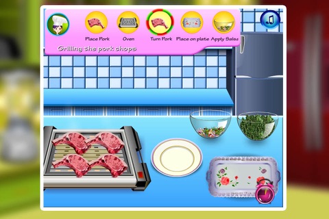 cooking games-grill pork chops screenshot 3