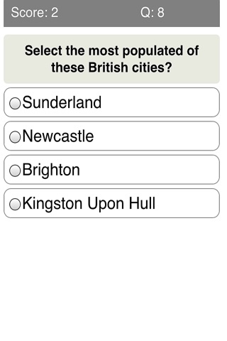 British Cities Revision Quiz screenshot 4