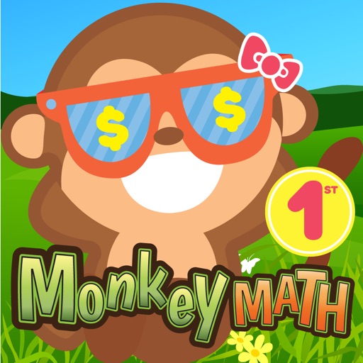 1st Grade Basic Smart Monkey Math School Free game for kids Icon