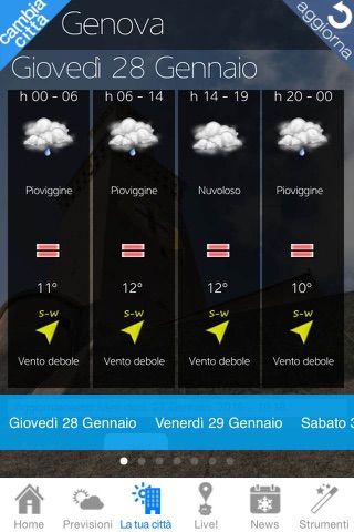 Meteolanterna previsioni meteo per Genova e la Liguria screenshot 4