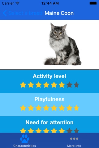Cat breeds - Information about your favourite breeds screenshot 2