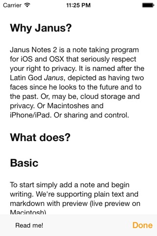 Janus Notes 2 Mobile screenshot 3