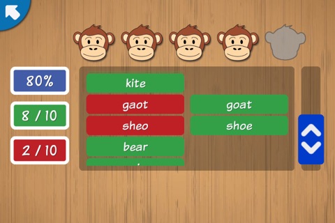 Spelling with Chimpy English - Reading and writing words screenshot 4